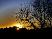 Anochecer de enero. Bijuesca, Zaragoza
